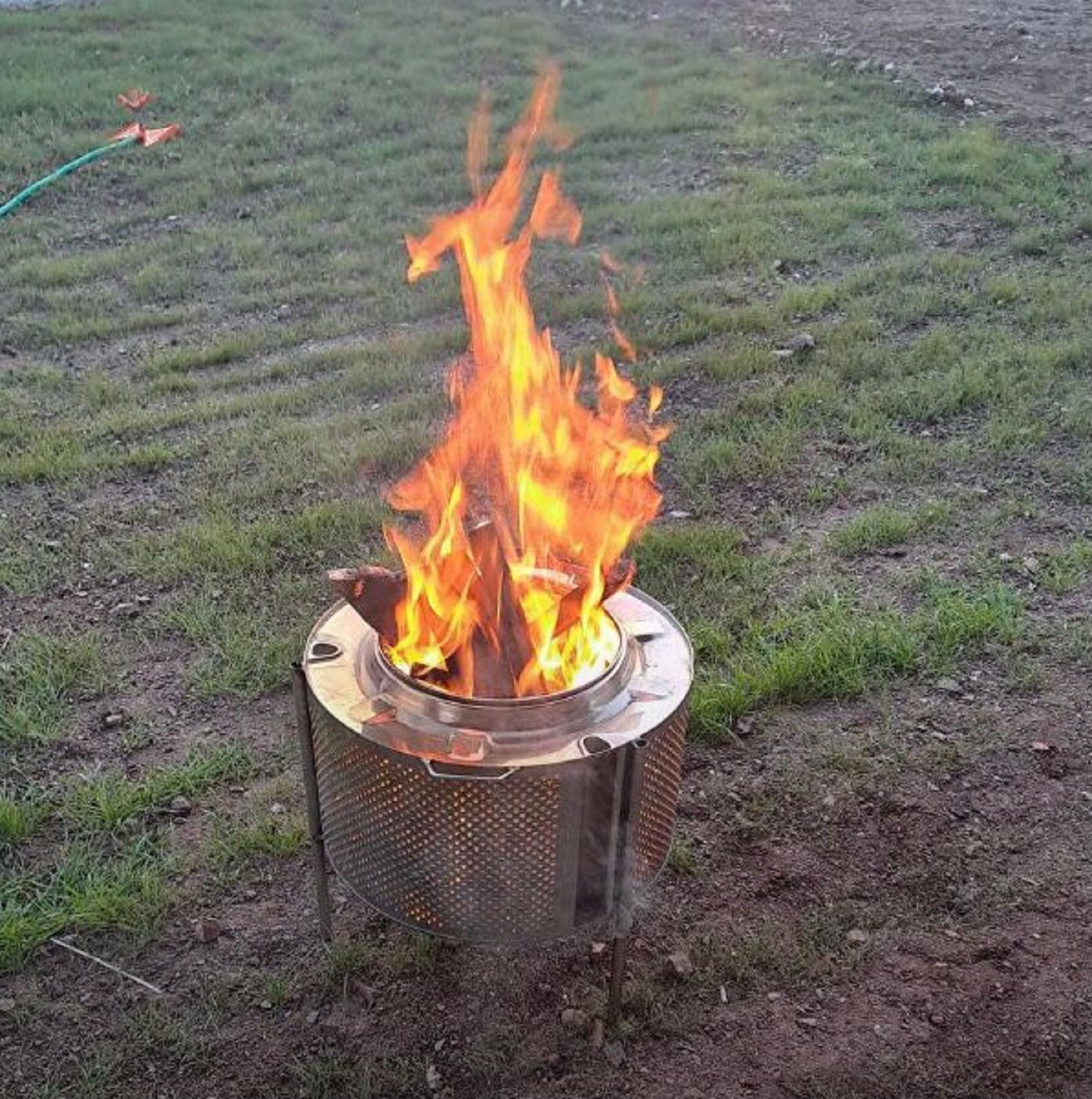 Metlinoo Kulplu Ateş Çukuru Bahçe Şöminesi Kamp Sobası Bahçe Sobası kulplu soba - Görsel 3
