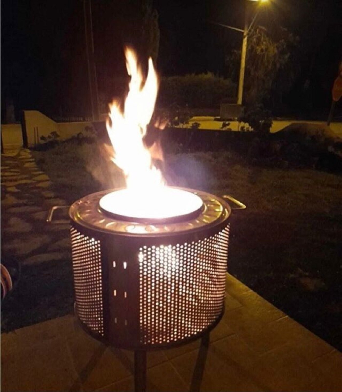 Metlinoo Kulplu Ateş Çukuru Bahçe Şöminesi Kamp Sobası Bahçe Sobası