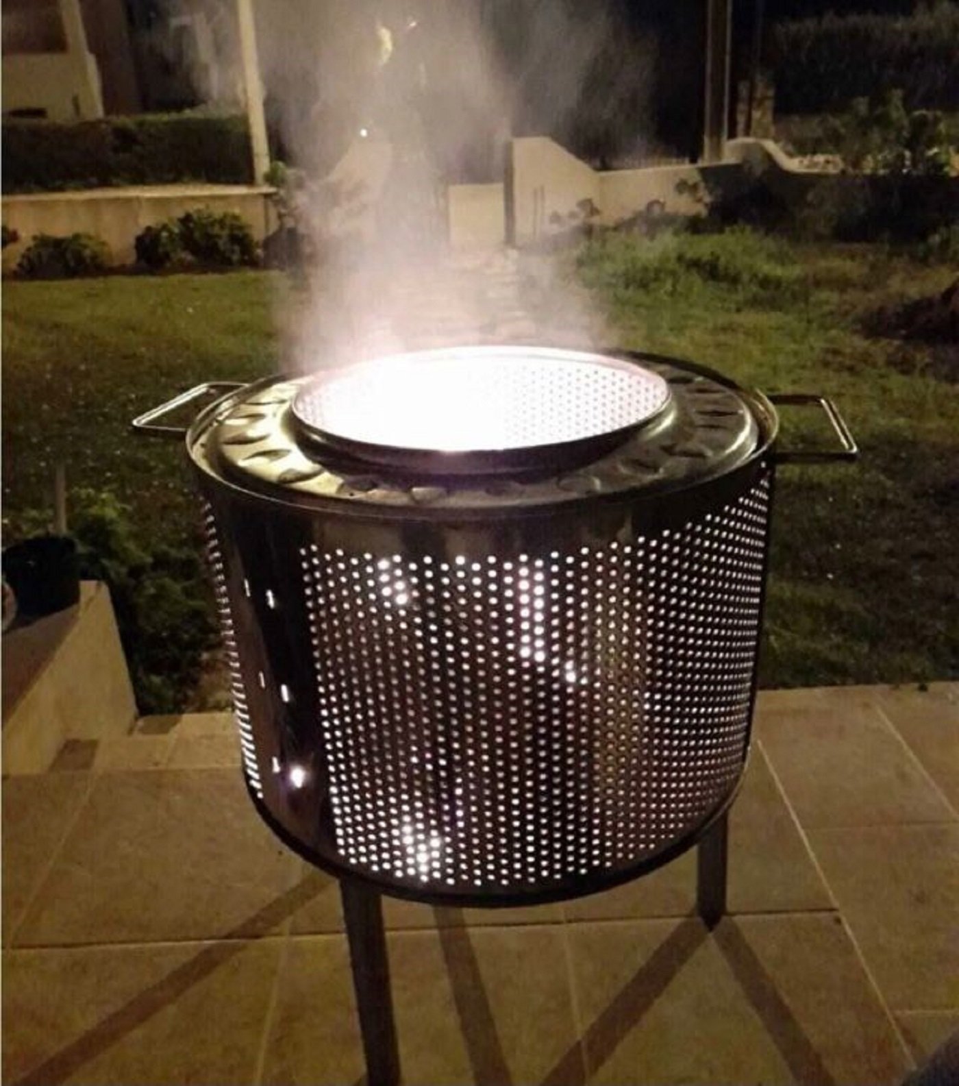 Metlinoo Kulplu Ateş Çukuru Bahçe Şöminesi Kamp Sobası Bahçe Sobası - Görsel 2